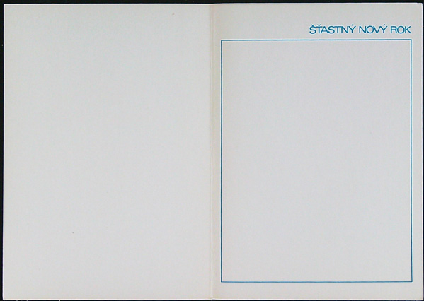 Malý kalendář - Dvoulist - Rok 1989 - Přání - ŠTASTNÝ NOVÝ ROK - Kresba Dušan Pálka (VIII) - Obrázek 4