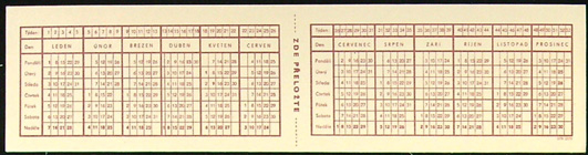 Malý kalendář - Rok 1973 - SAZKA A SPORTKA VYHRÁVÁ (Fialový kalendář) (II) - Obrázek 2