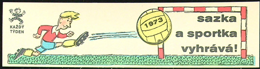 Malý kalendář - Rok 1973 - SAZKA A SPORTKA VYHRÁVÁ (Fialový kalendář) (II)