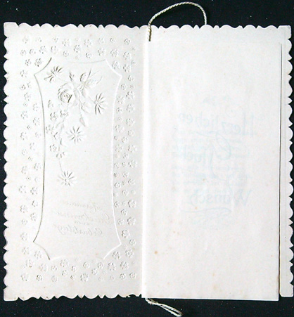 Starožitné přání - Dvoulist - Tlačený - Přání v Němčině (I) - Obrázek 2