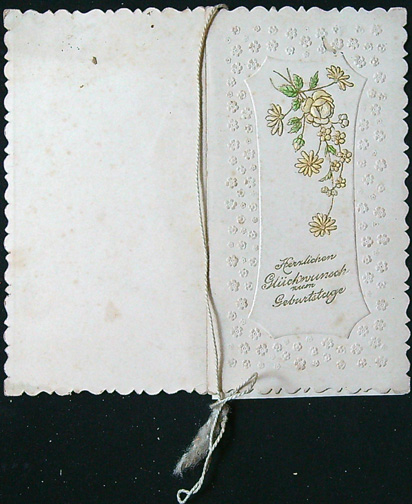 Starožitné přání - Dvoulist - Tlačený - Přání v Němčině (I) - Obrázek 5