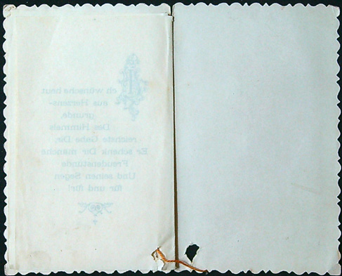 Starožitné přání - Dvoulist + Vložené přání uvnitř - Tlačený - Gratulace (V Němčině) - Obrázek 6