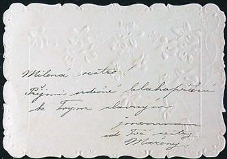 Starožitné přání - TLAČENÝ - PŘÁNÍ (V Němčině) - Obrázek 2