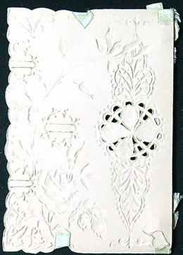 Starožitné přání - Tlačené - Mašle - Přání (V Němčině) - Obrázek 2