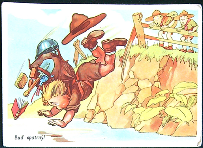 Junák, Skaut, Tramp - Pohlednice - Salač - Buď opatrný!