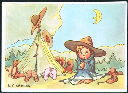 Junák, Skaut, Tramp - Pohlednice - Salač - Buď pohostinný!