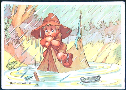 Junák, Skaut, Tramp - Pohlednice - Salač - Buď rozvažitý!
