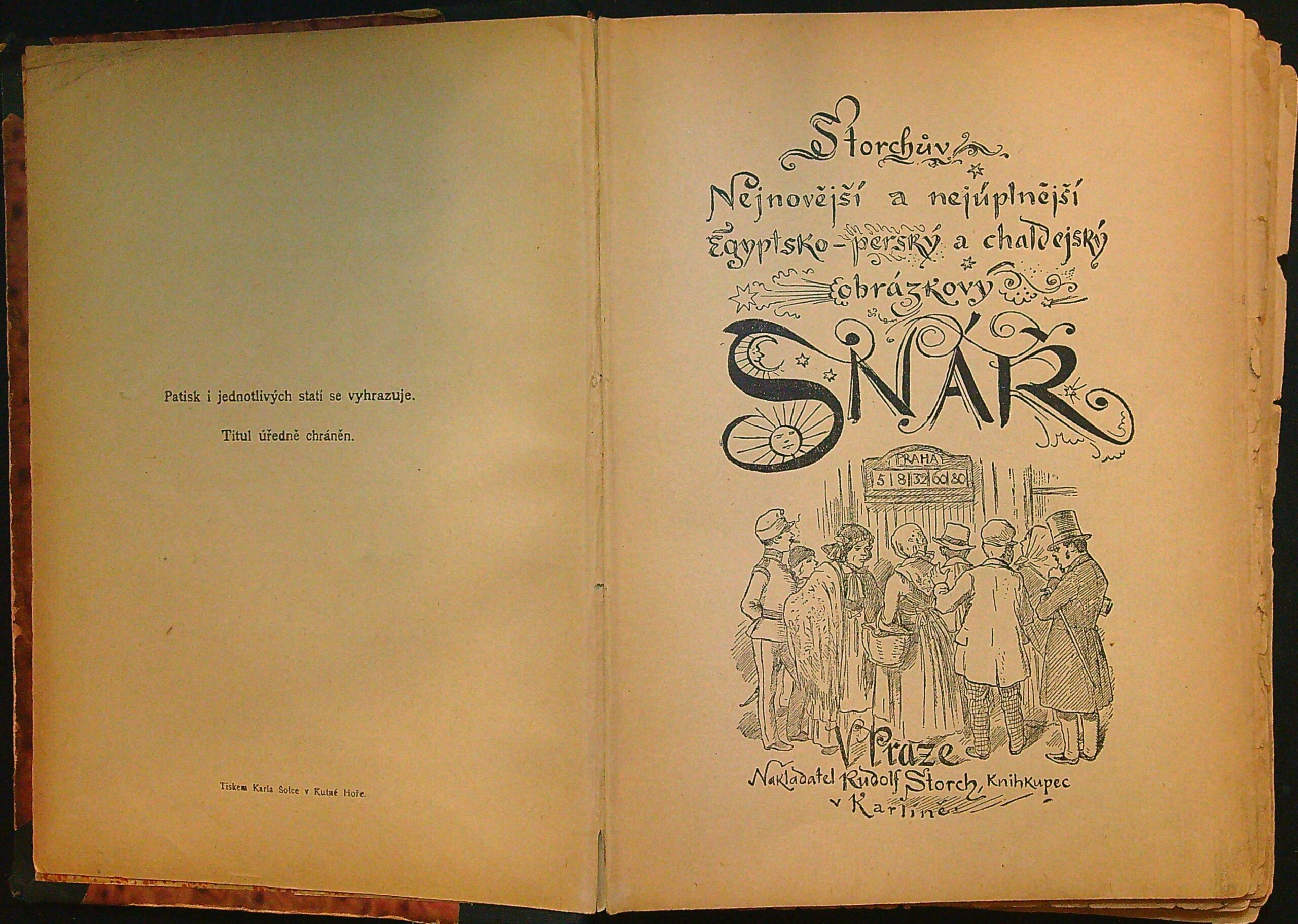 Storchův nejúplnější egyptsko-perský a chaldejský obrázkový snář - Obrázek 2