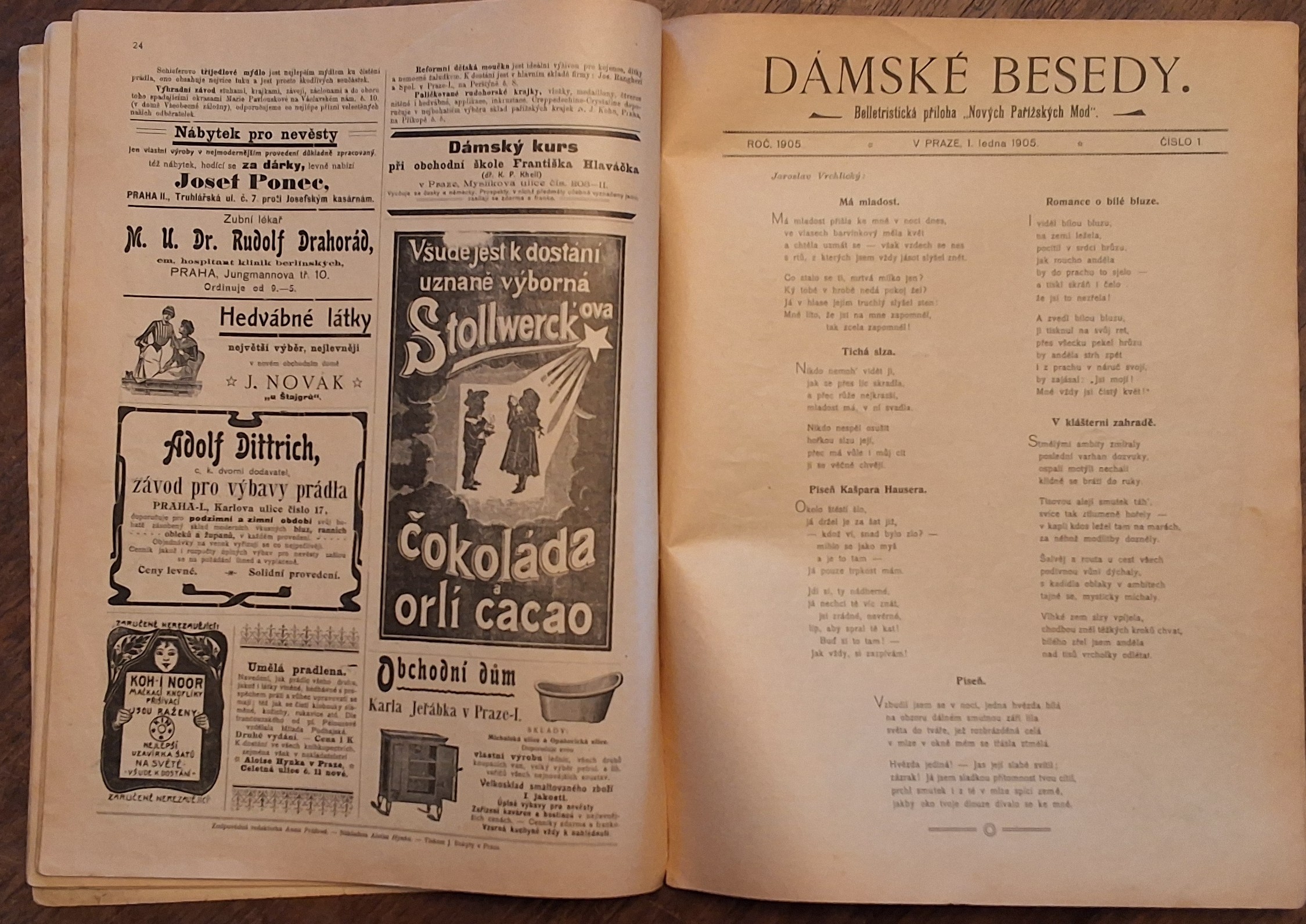 Nové Pařížské Mody - Sešit 1 - 1. Leden 1905 + Přílohy - Dětská šatna a Dámské besedy - Obrázek 10