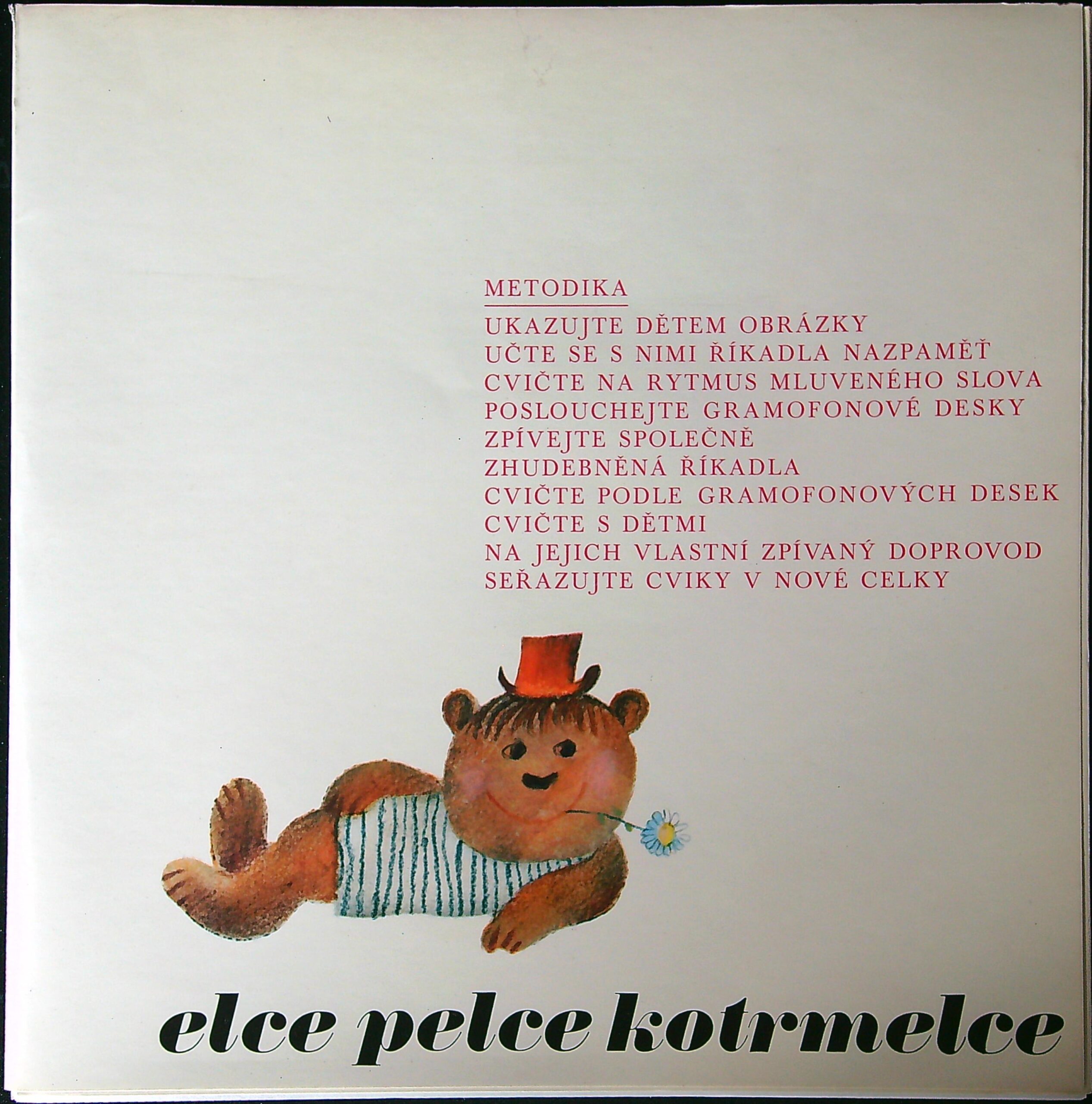 Elce Pelce Kotrmelce + 4 SP desky - Knížka říkadel a obrázků / zpěvníček / cvičebníček - Obrázek 2