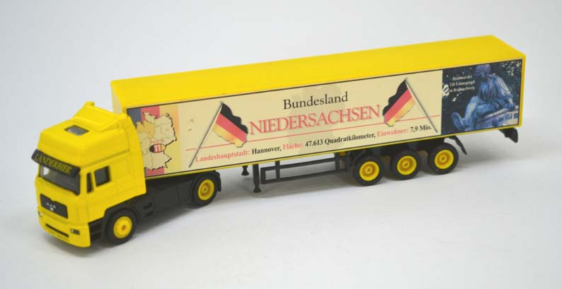 Herpa Kamiony Vlajky - Niedersachsen žlutá kabina - Obrázek 2