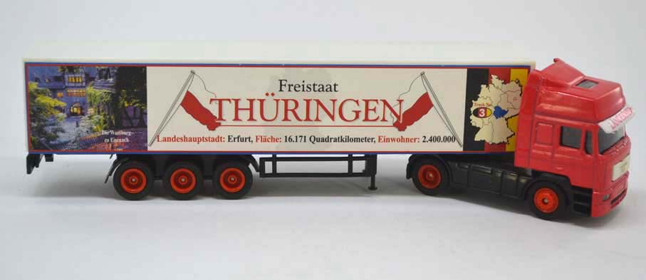 Herpa Kamiony Vlajky - Thüringen - červená kabina