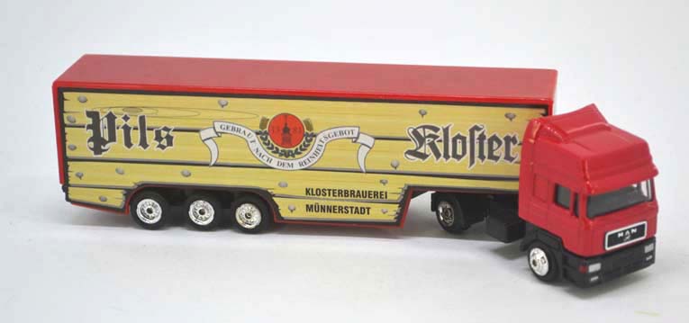Herpa Kamiony Pivovary - Kloster pils -červený