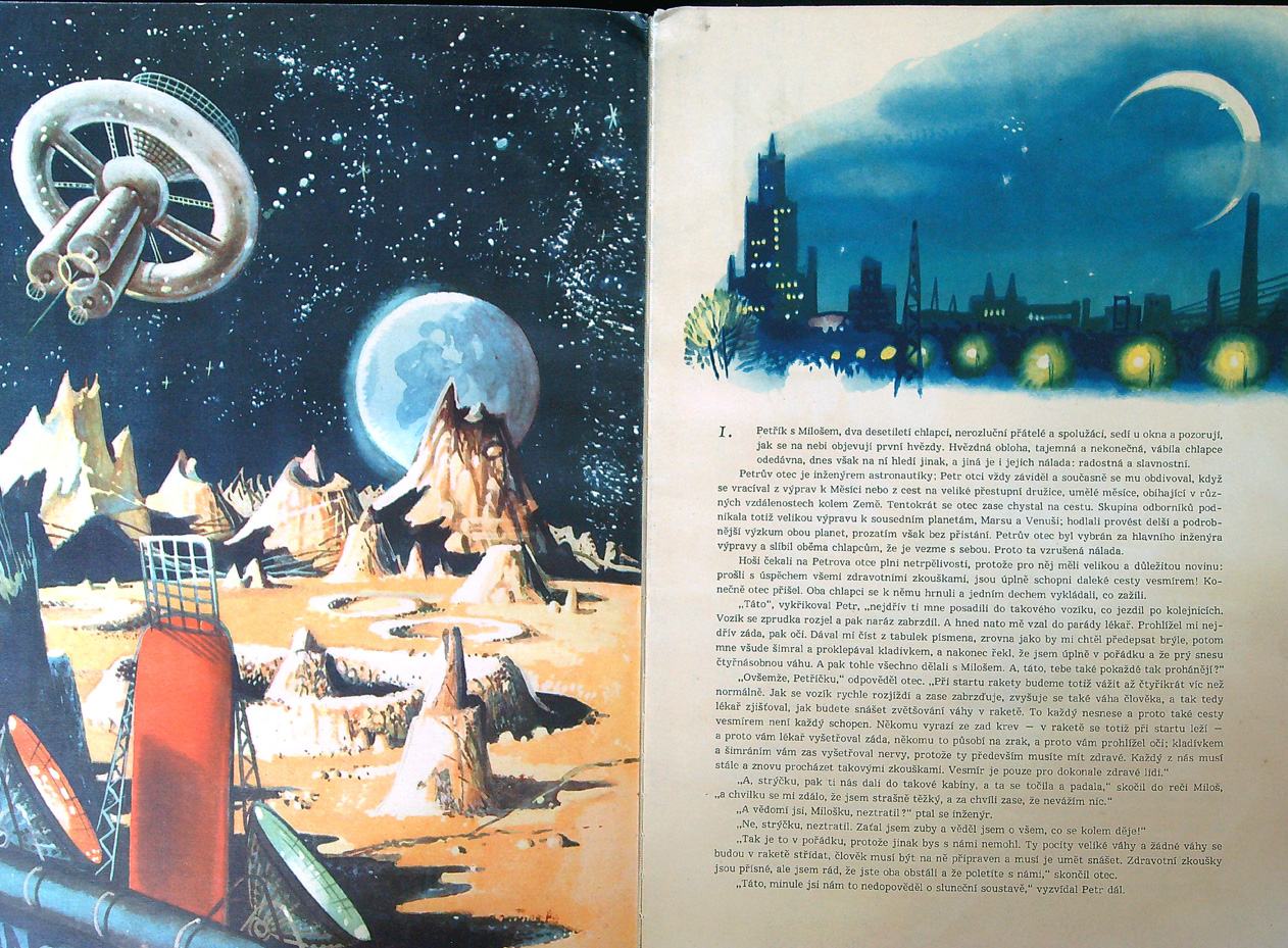 Čajda Ivan: Letíme vesmírem (Ilustroval Vojtěch Kubašta) - Obrázek 2