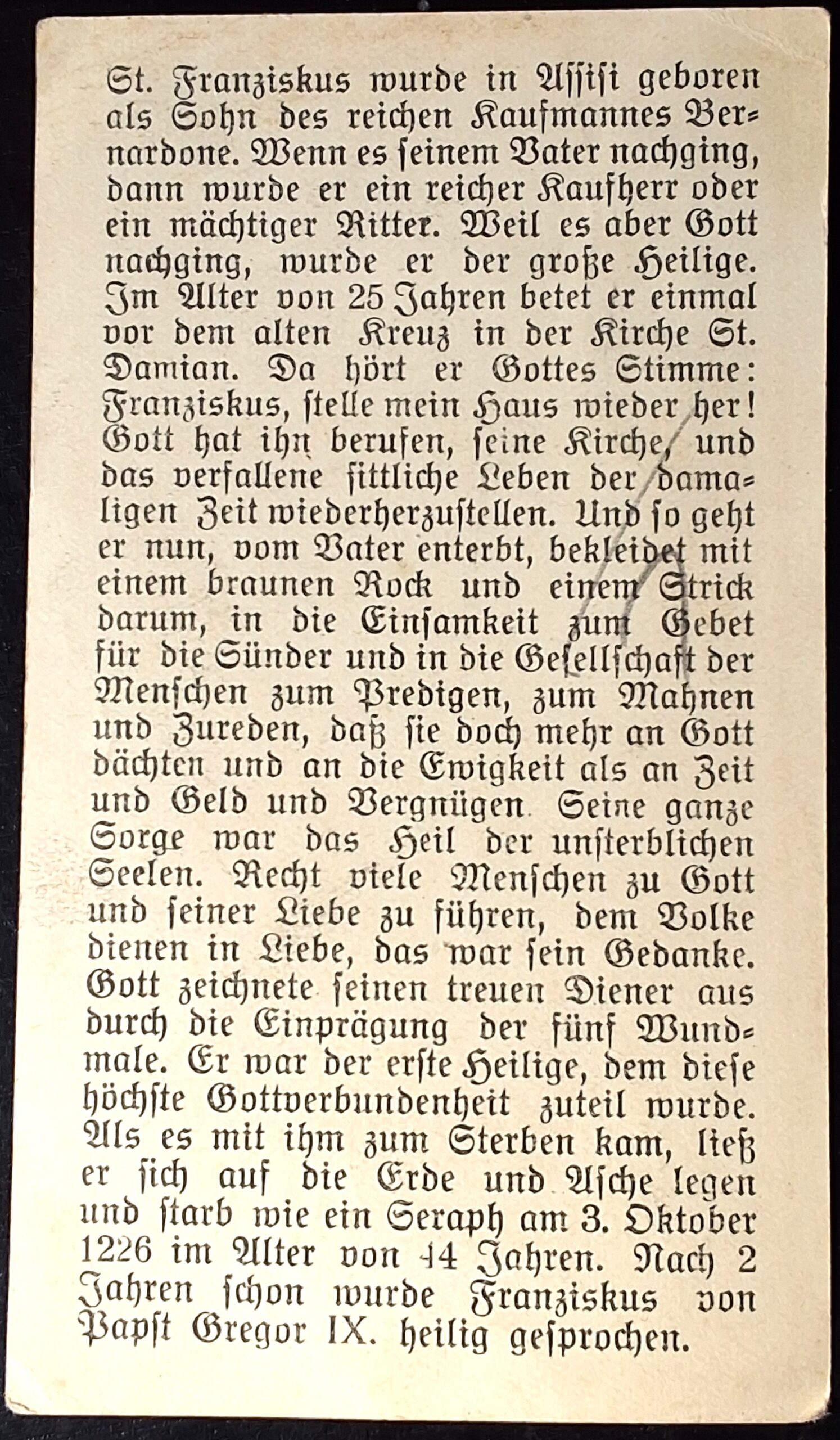 Svatý obrázek - ANDENKEN AN DIE ST. FRANZISKUS=FEIER ... - Obrázek 2