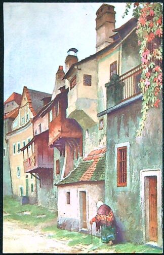 Pohlednice - okr. Český Krumlov - Český Krumlov - Dlouhá ulice