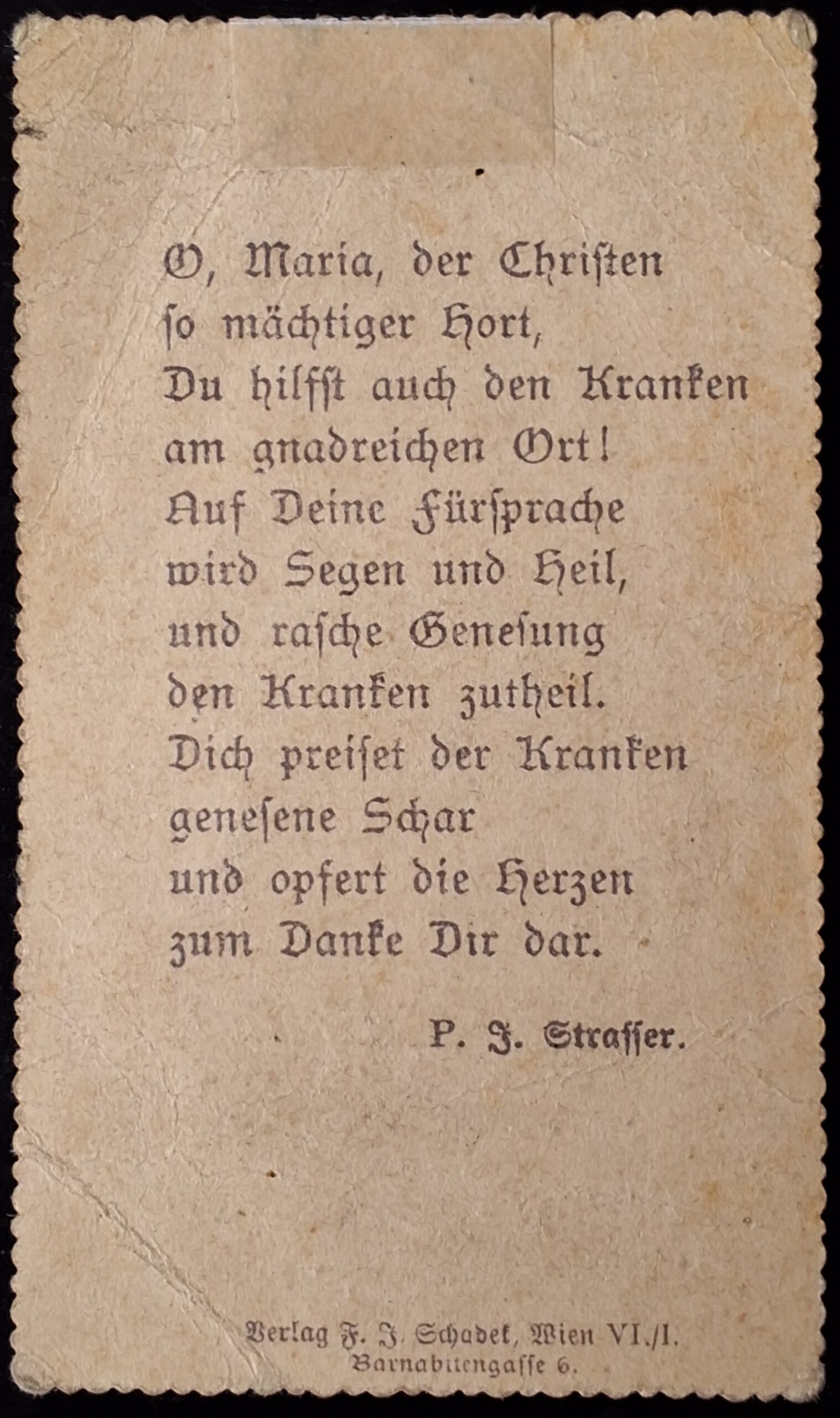 Svatý obrázek - ANDENKEN AN MARIA BRUNA. - Obrázek 2