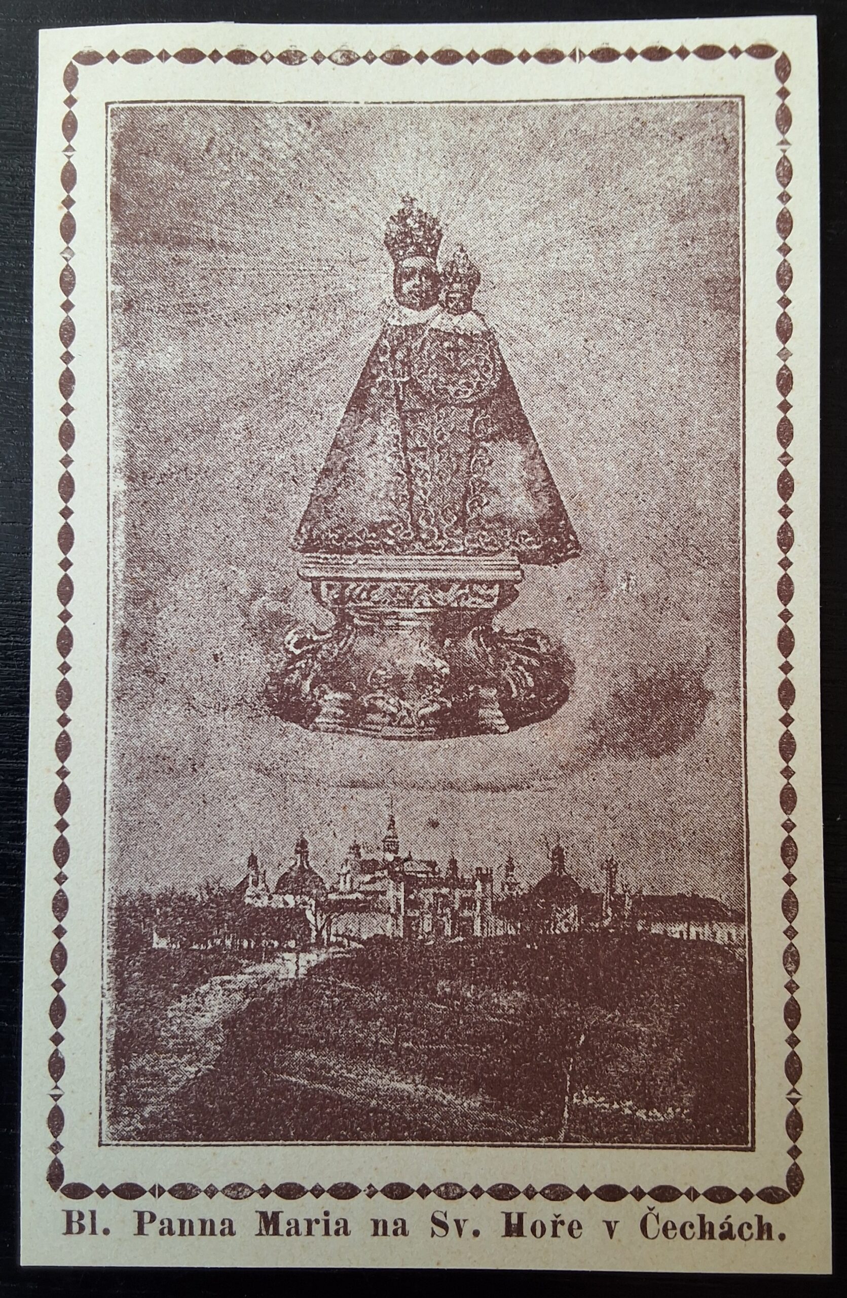 Svatý obrázek - BL. PANNA MARIA NA SV. HOŘE V ČECHÁCH.