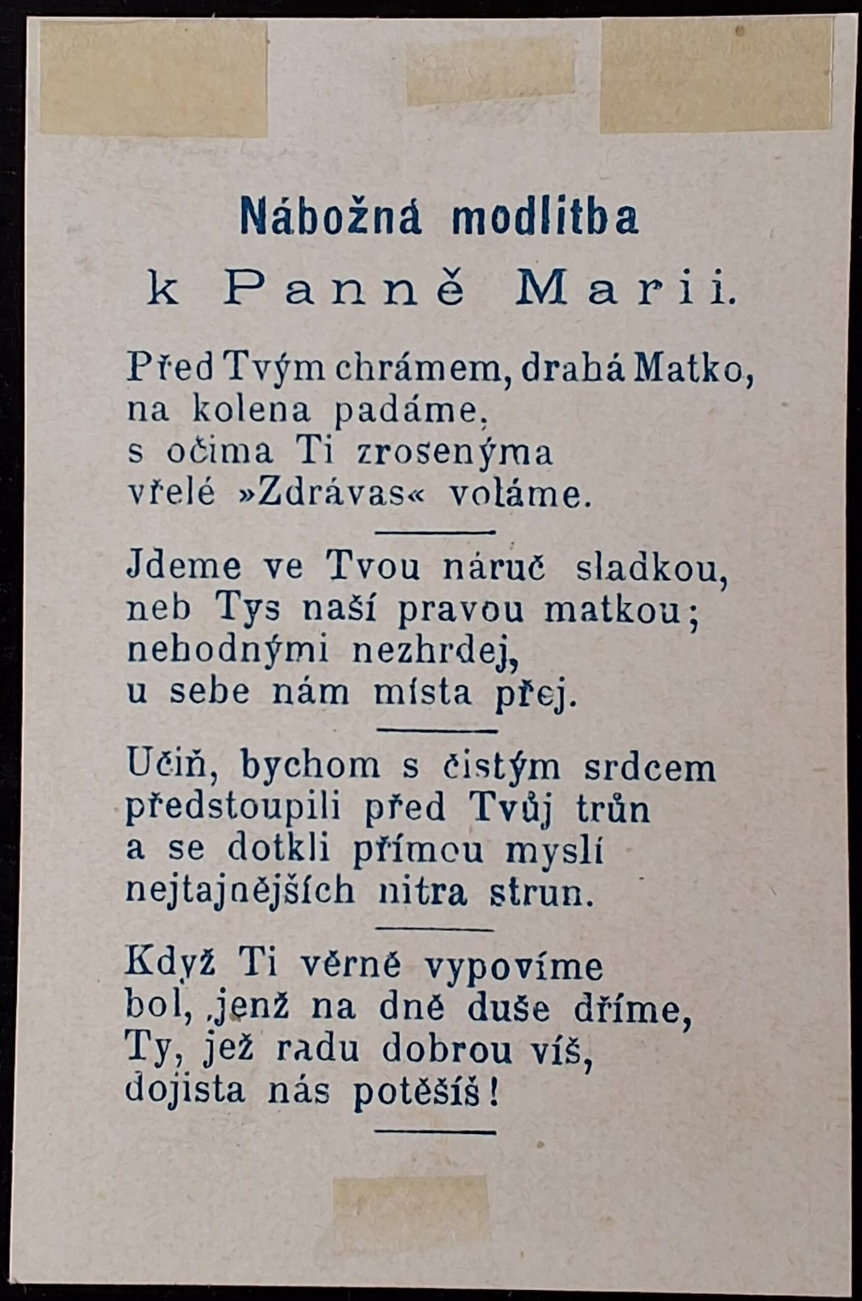 Svatý obrázek - BLAH. PANNA MARIA LOMECKÁ. - Obrázek 2