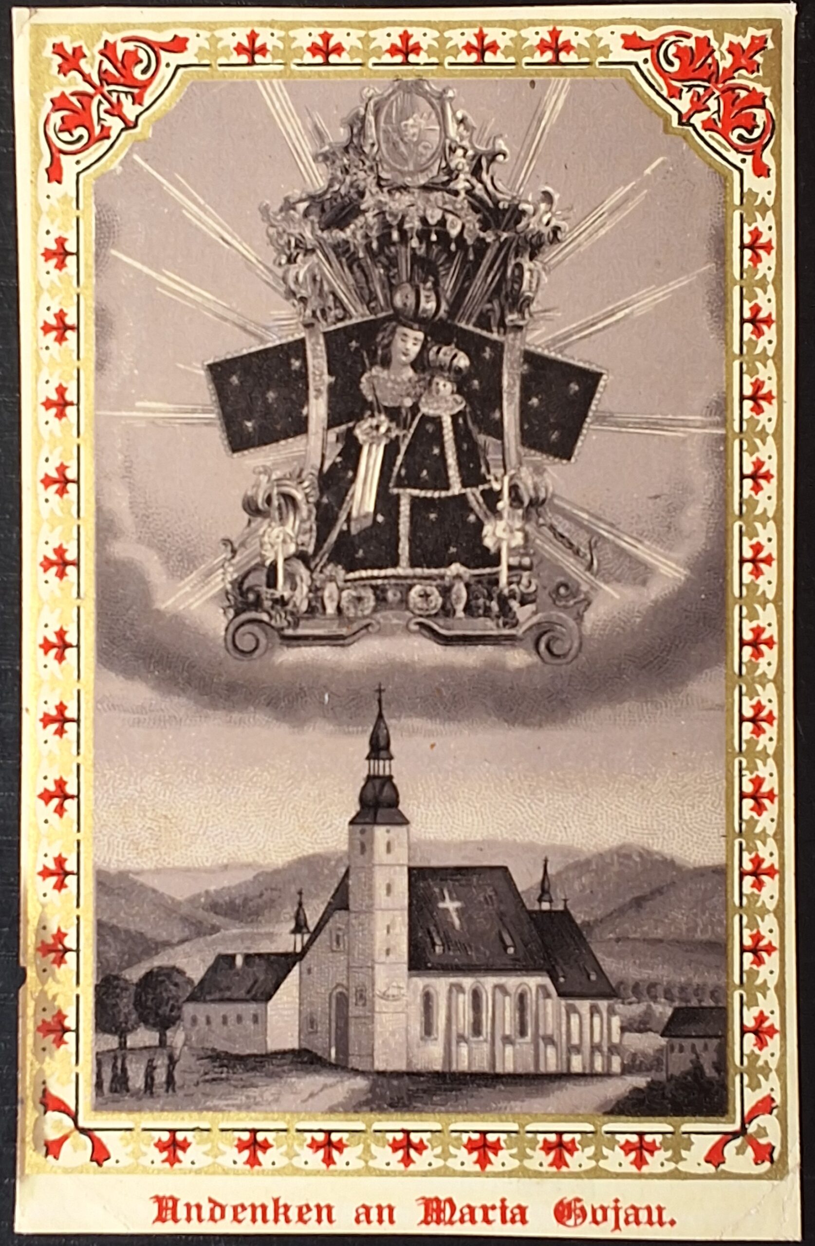 Svatý obrázek - ANDENKEN AN MARIA GOJAU.