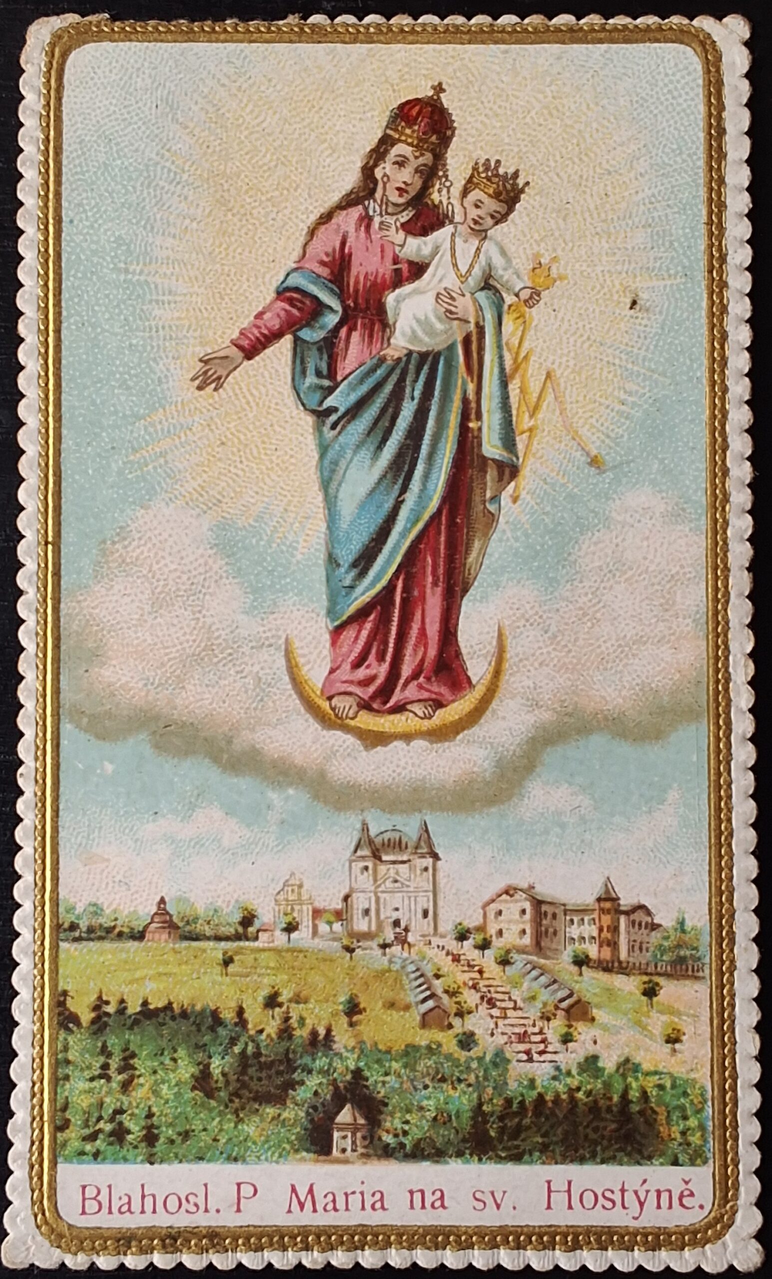 Svatý obrázek - BLAHOSL. P. MARIA NA SV. HOSTÝNĚ.