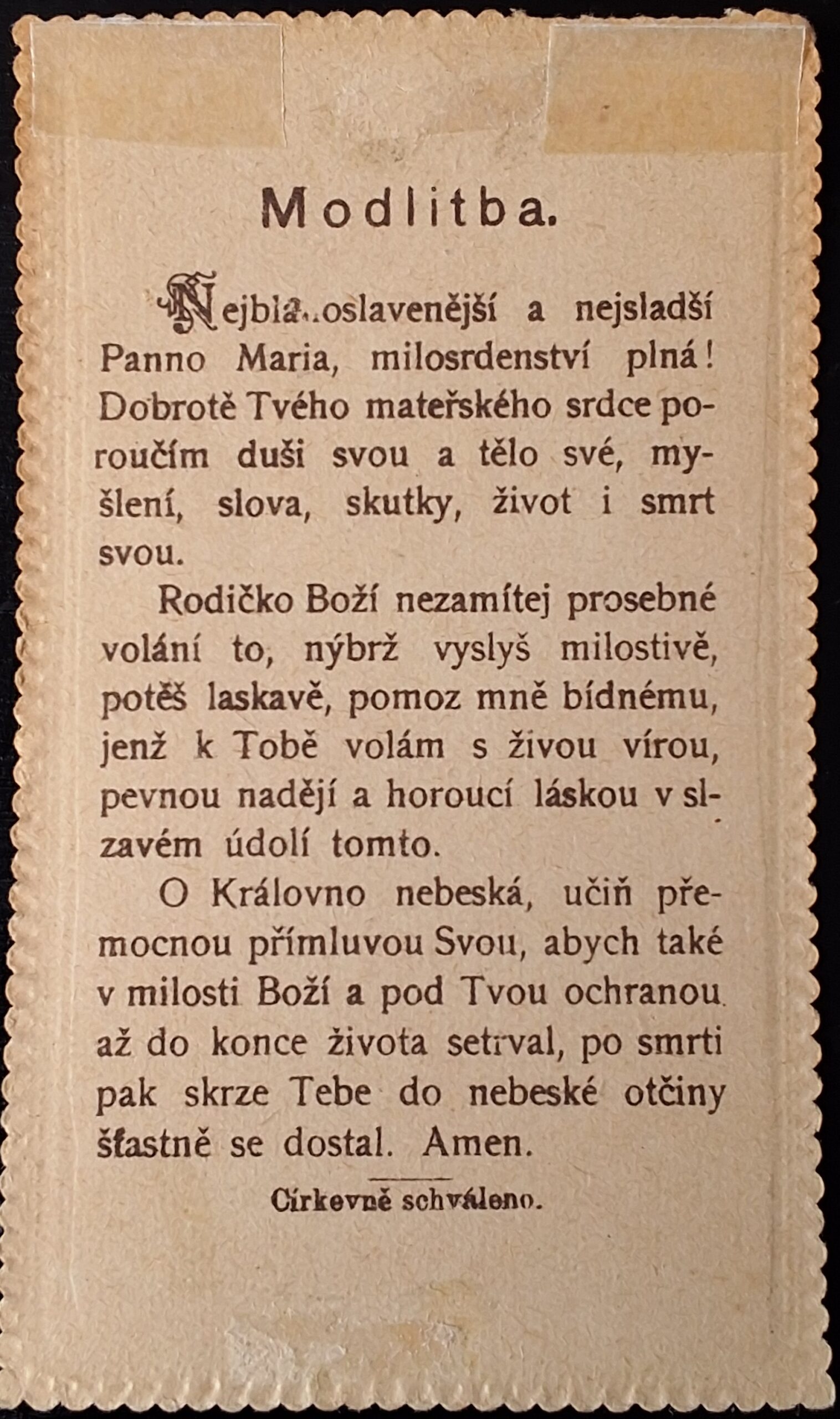 Svatý obrázek - BLAHOSL. P. MARIA NA SV. HOSTÝNĚ. - Obrázek 2