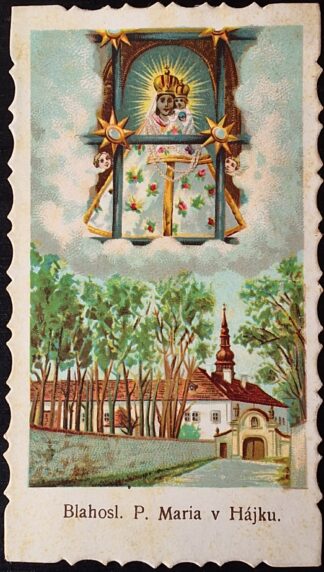 Svatý obrázek - BLAHOSL. P. MARIA V HÁJKU.