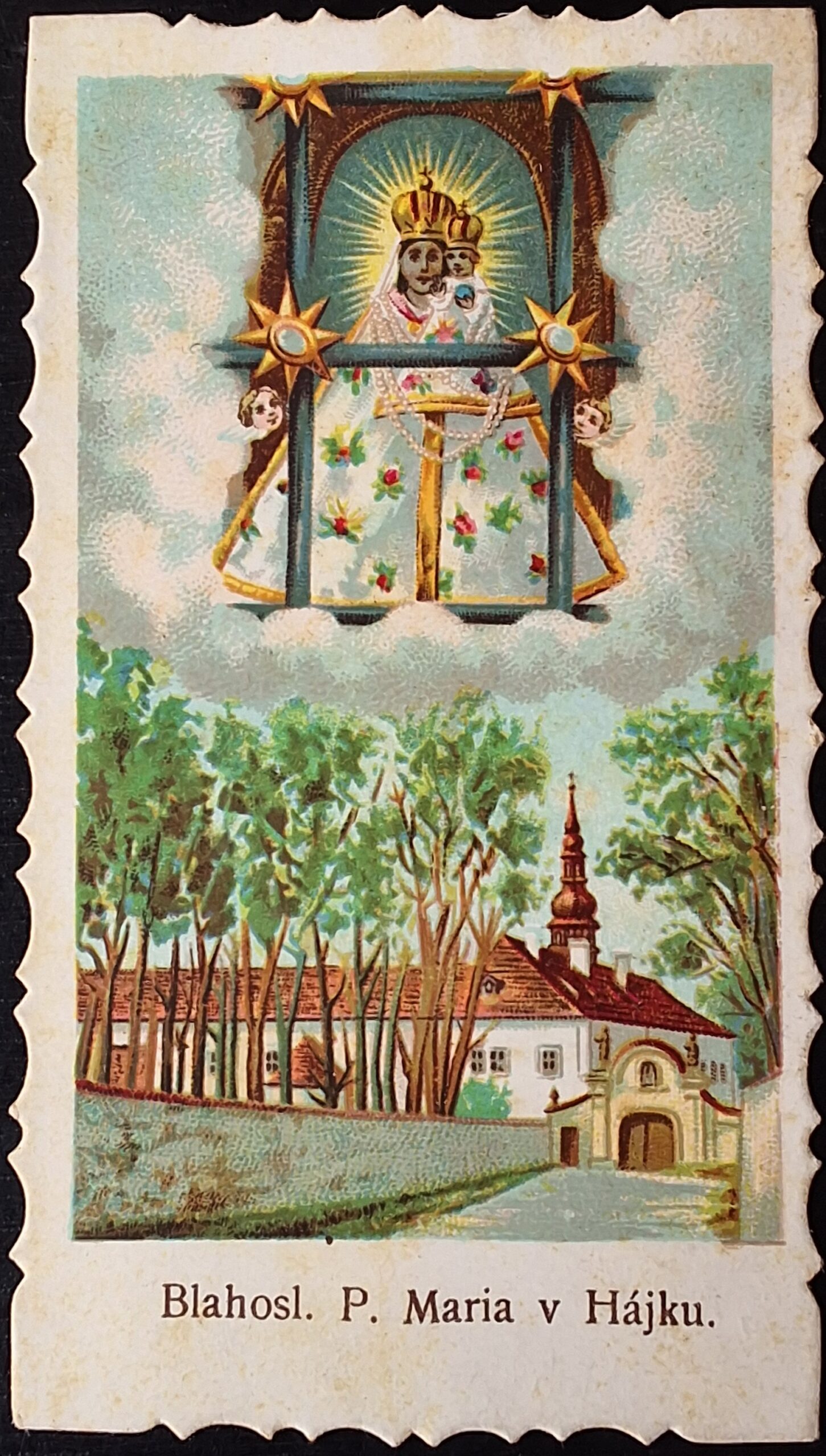 Svatý obrázek - BLAHOSL. P. MARIA V HÁJKU.