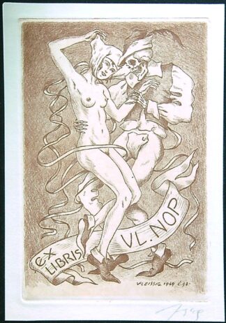 Ex Libris - V. Fleissig - VL .NOP (1949) - č. 978
