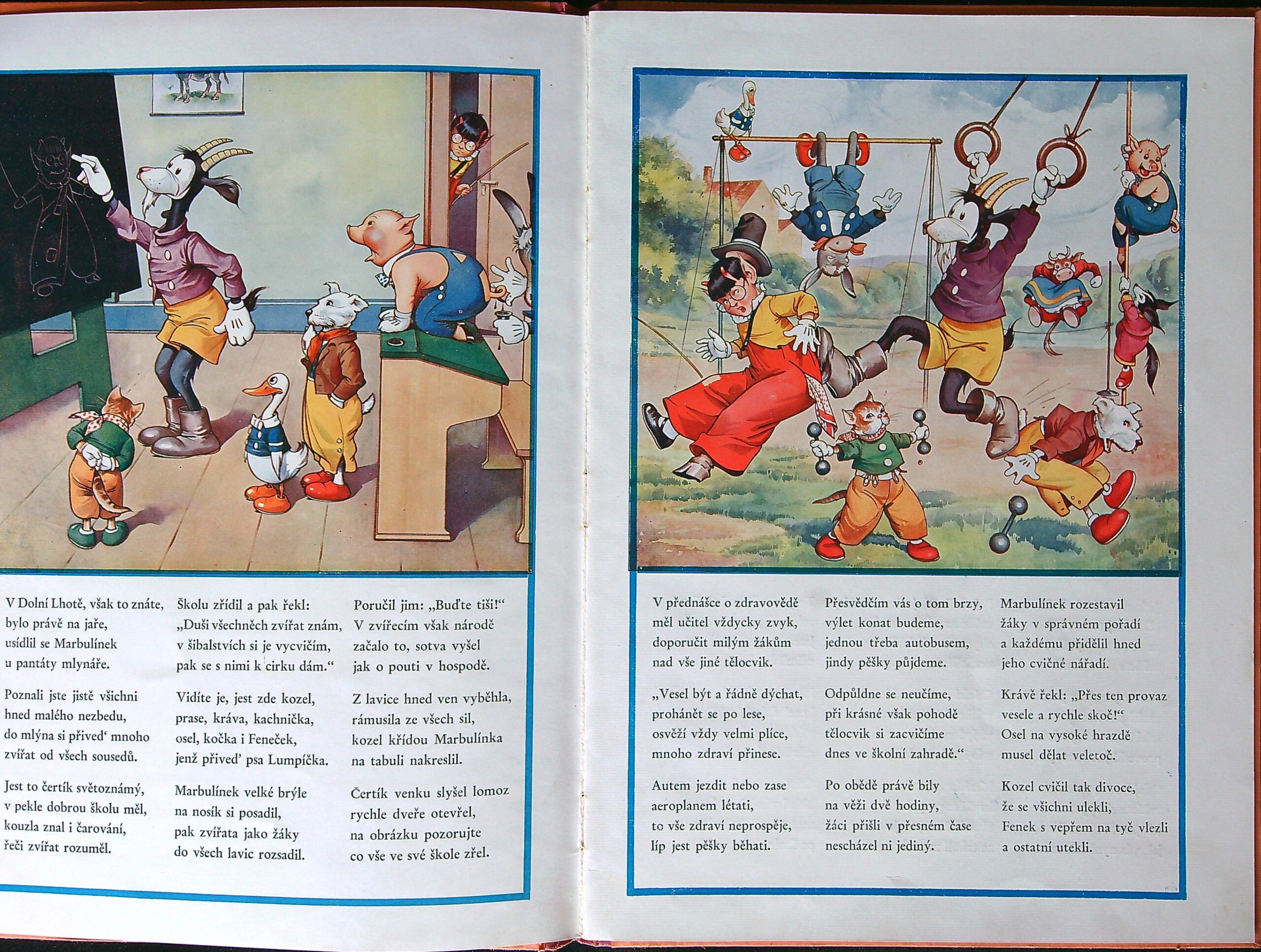 Haering Otakar: Zvířátka ve škole (Il. Fr. Smatek) - Obrázek 3