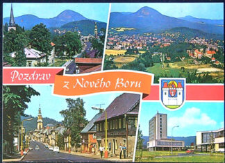 Pohlednice - okr. Česká Lípa- Nový Bor - Pozdrav z Nového Boru