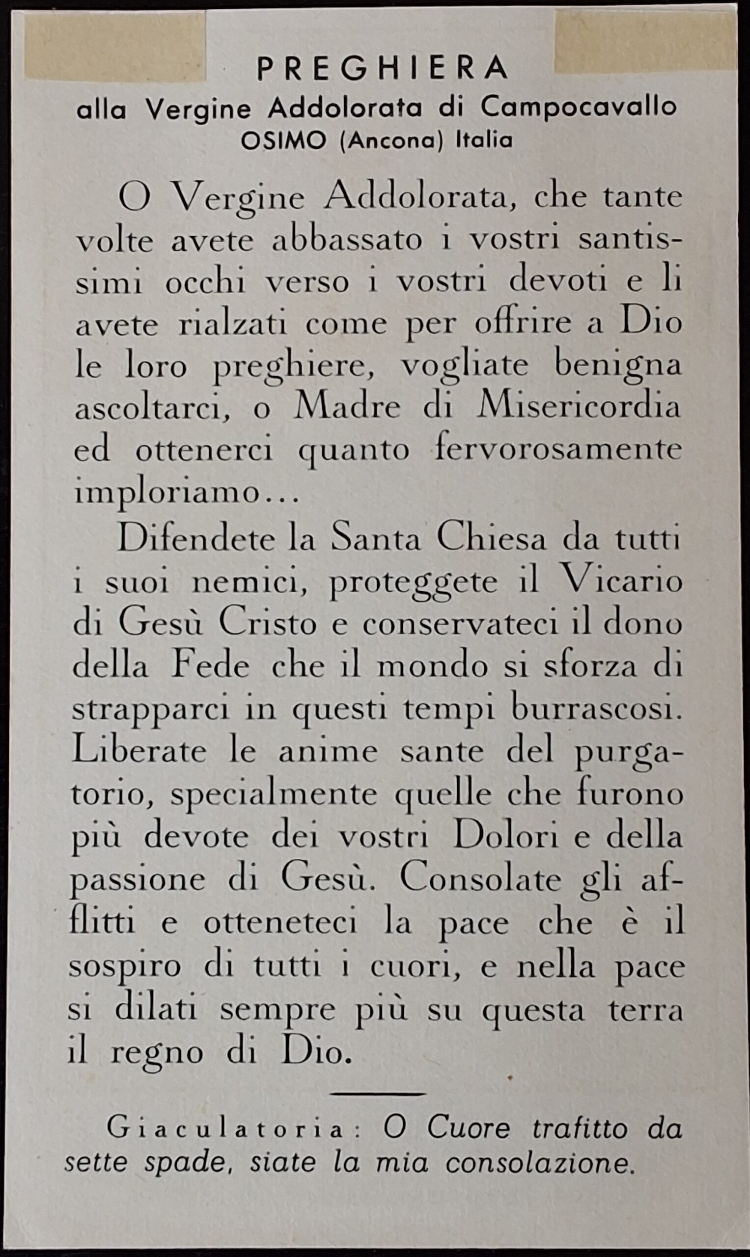 Svatý obrázek - BEATA VERGINE ADDOLORATA ... - Obrázek 2