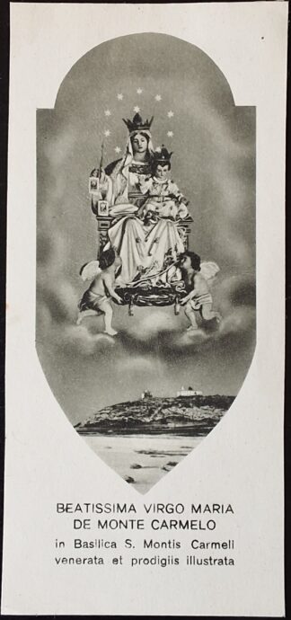 Svatý obrázek - BEATISSIMA VIRGO MARIA DE MONTE CARMELO ...