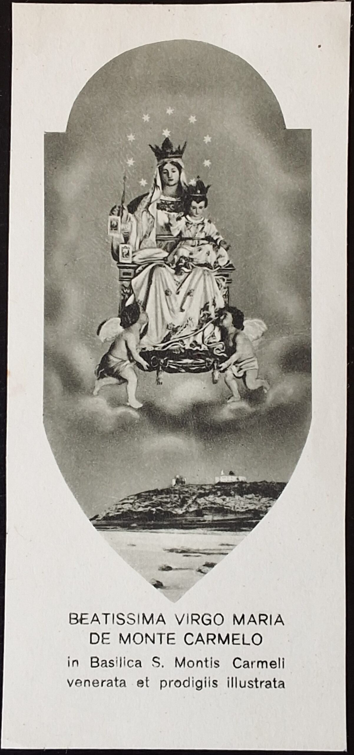 Svatý obrázek - BEATISSIMA VIRGO MARIA DE MONTE CARMELO ...