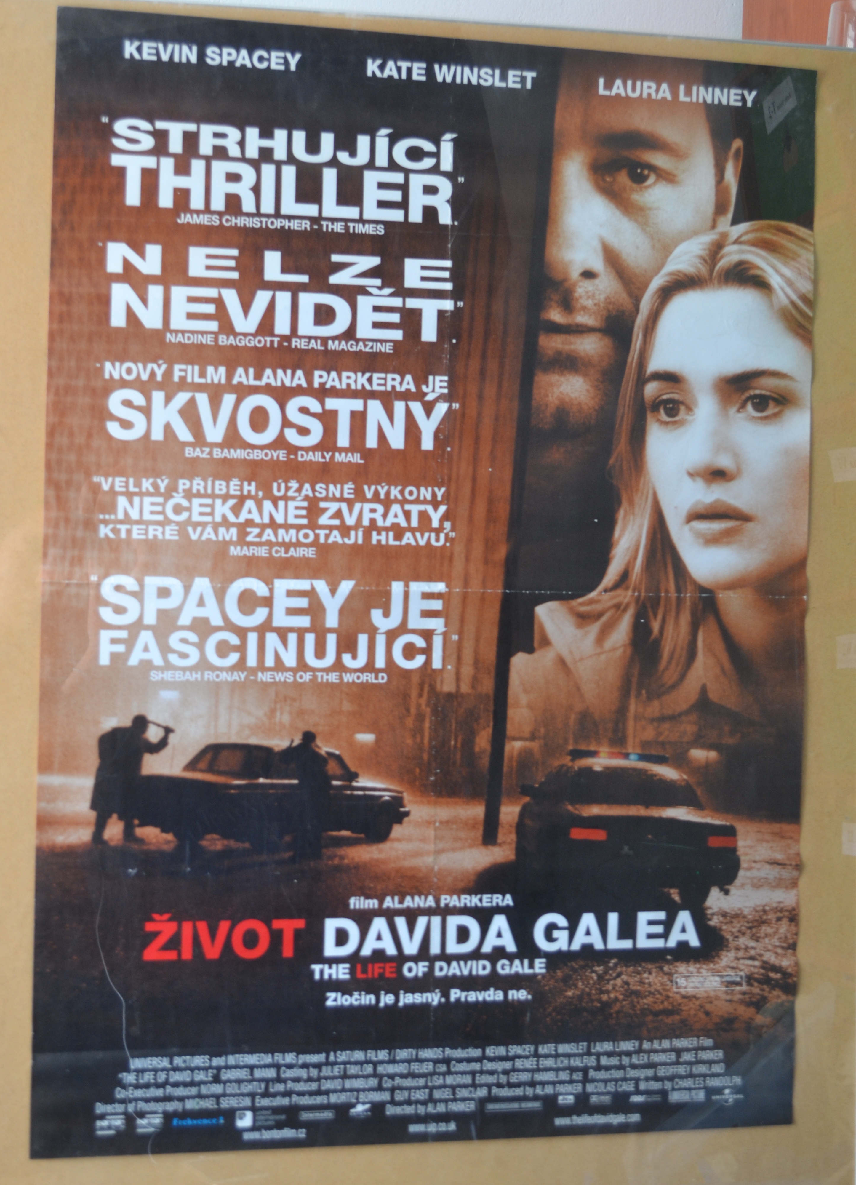 Filmový plakát - Život Davida Galea