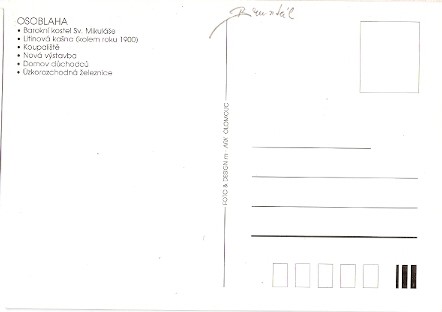 Pohlednice - Okres Bruntál - Osoblaha - více záběrový (Velký formát) - Obrázek 2