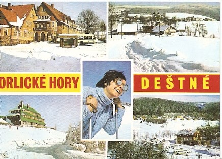 Pohlednice - Okres Rychnov nad Kněžnou - Orlické hory - Deštné (Velký formát)