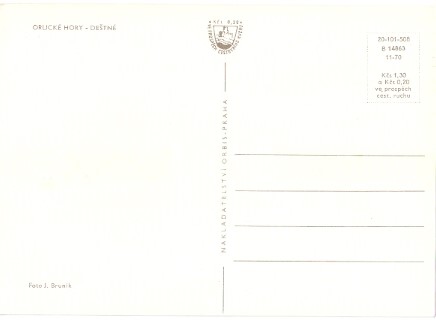 Pohlednice - Okres Rychnov nad Kněžnou - Orlické hory - Deštné (Velký formát) - Obrázek 2