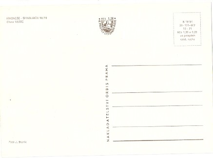 Pohlednice - Okres Trutnov - Špindlerův mlýn - Chata Vúste (Velký formát) - Obrázek 2