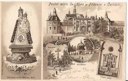 Pohlednice - Okres Příbram - Poutní místo Svatá Hora - Tlačený
